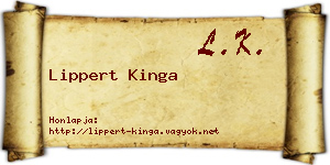 Lippert Kinga névjegykártya